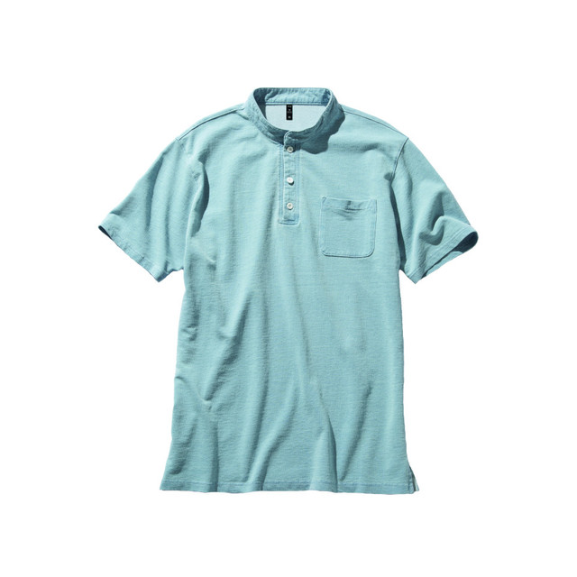 D406　STANDCOLLAR-POLOSHIRTの商品画像01